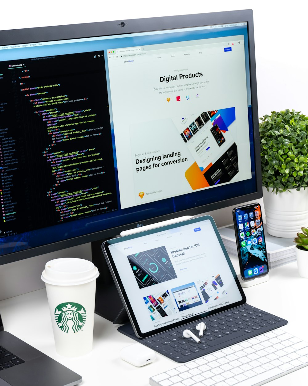 Web product UI